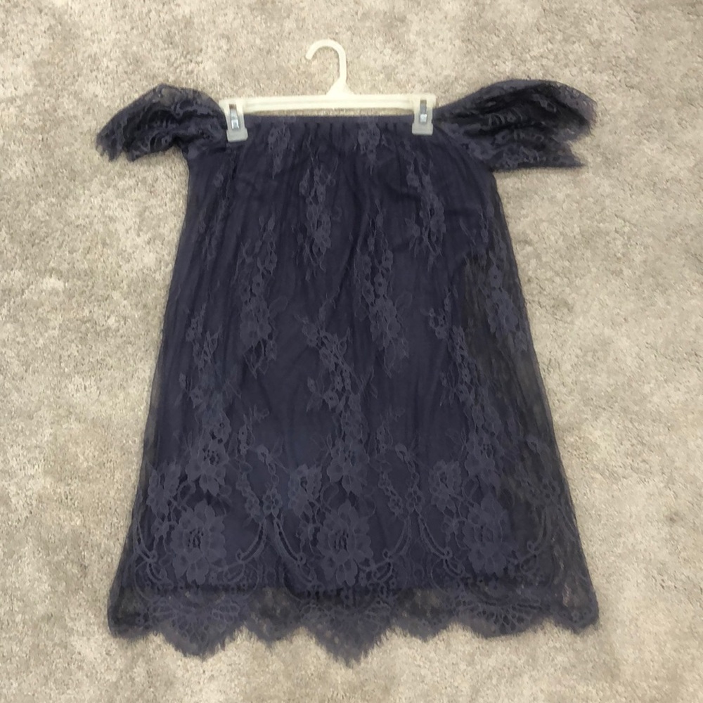 American Eagle Lace Off the Shoulder Dress